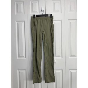 Duluth Trading Traveler Stretch Cargo Pants Men Small Olive Green Elastic Waist